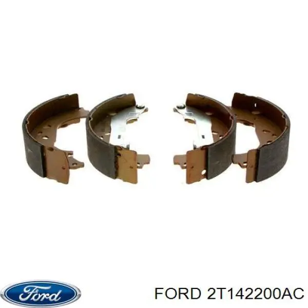 2T142200AC Ford колодки тормозные задние барабанные