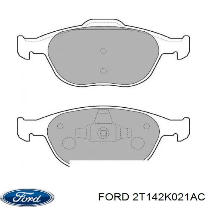 Передние тормозные колодки 2T142K021AC Ford