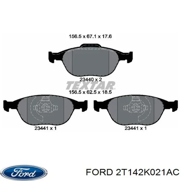Колодки Ford 2T142K021AC цена, от 24.74 USD