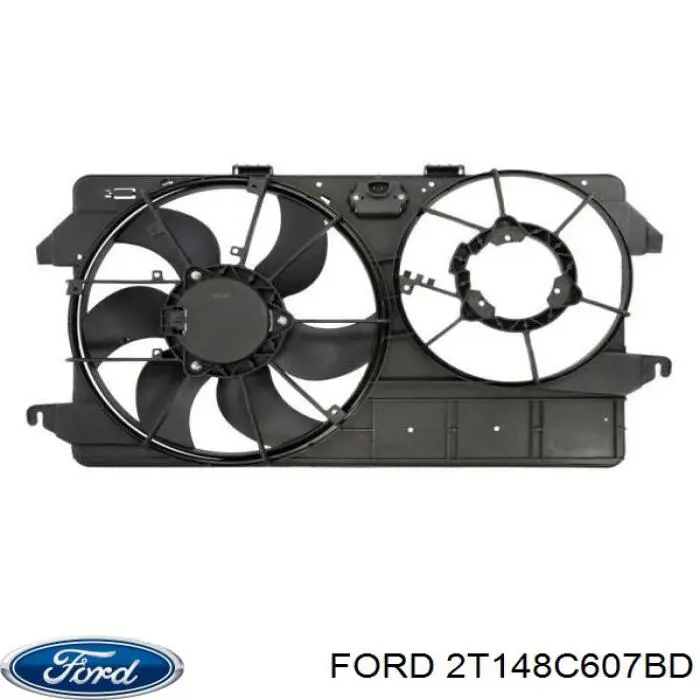 Диффузор радиатора охлаждения в сборе с мотором и крыльчаткой Ford 2T148C607BD цена, от 76.84 USD