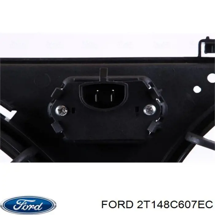 Купить 2T148C607EC Ford Диффузор вентилятора в сборе с мотором и крыльчаткой
