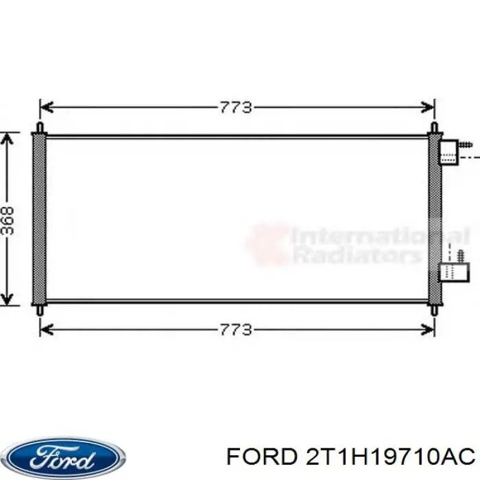 2T1H19710AC Ford Конденсатор
