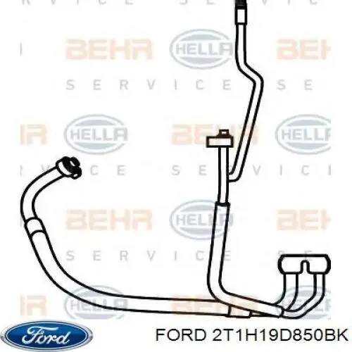 Шланг кондиционера, от компрессора к радиатору 2T1H19D850BK Ford