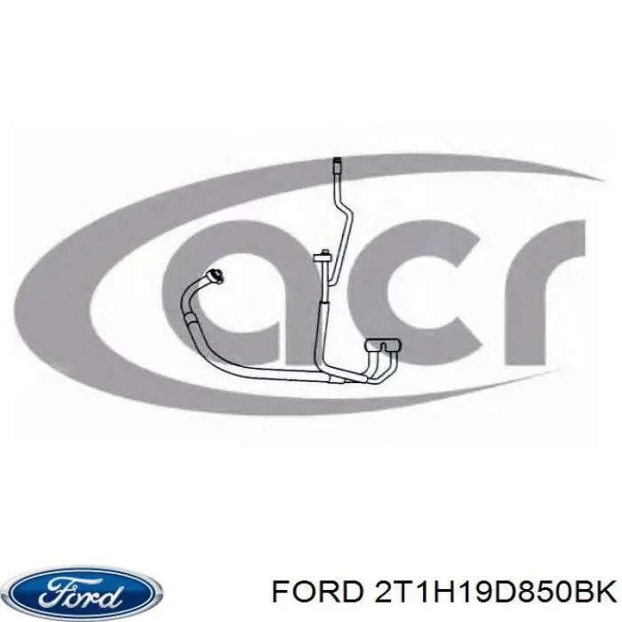 Шланг кондиционера, от компрессора к радиатору Ford 2T1H19D850BK цена, от 28.22 USD