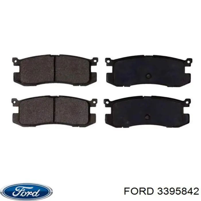 3395842 Ford колодки тормозные задние дисковые