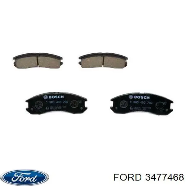 Передние тормозные колодки 3477468 Ford