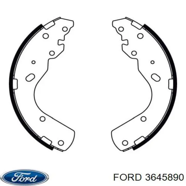 Купить 3645890 Ford Задние барабанные тормозные колодки