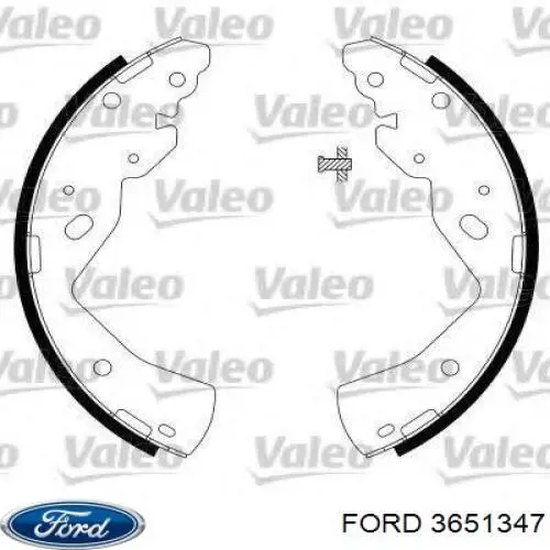 Задние барабанные колодки 3651347 Ford