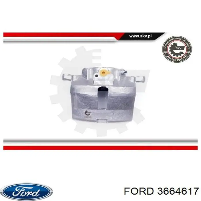 Суппорт тормозной передний правый 3664617 Ford