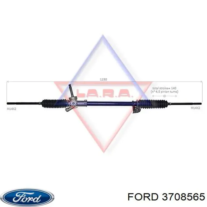 3708565 Ford рулевая рейка