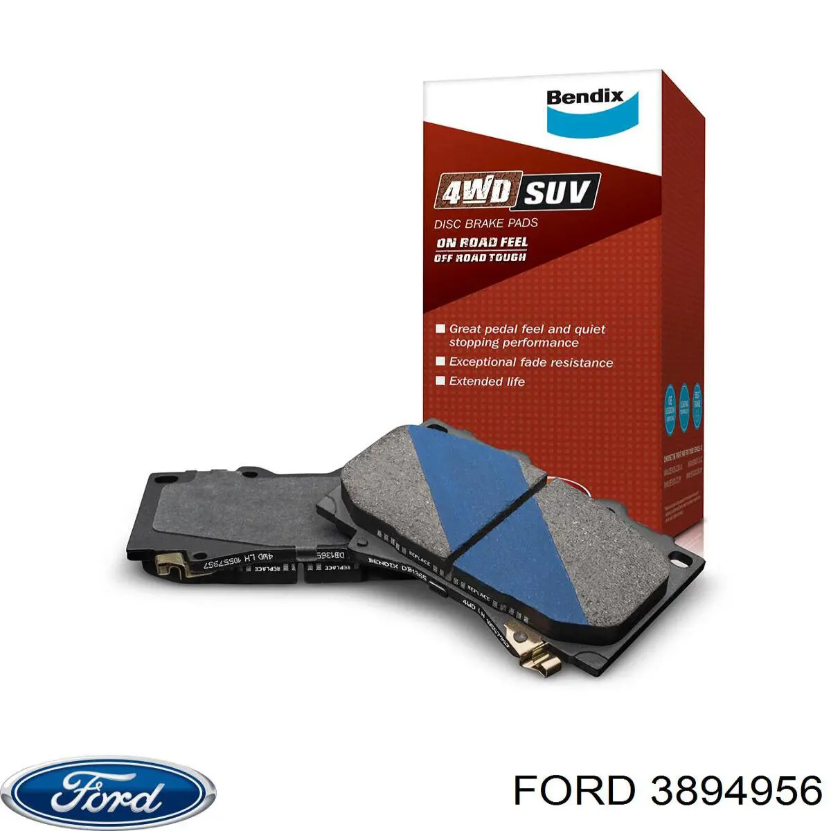 Передние тормозные колодки 3894956 Ford