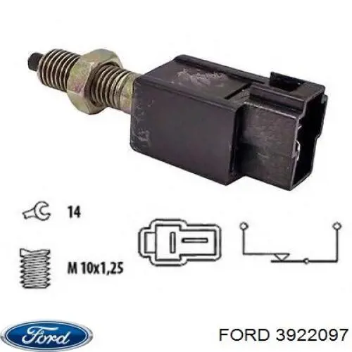 Датчик стоп сигнала 3922097 Ford