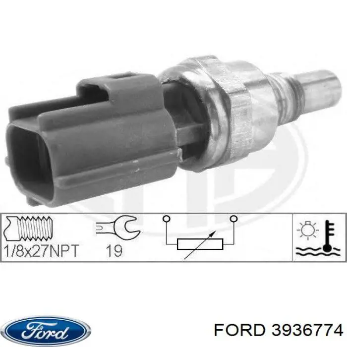 3936774 Ford датчик температуры охлаждающей жидкости