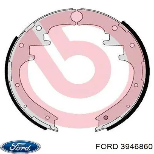 Колодки тормозные задние барабанные FORD 3946860
