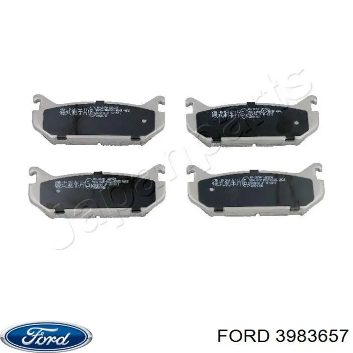 Задние тормозные колодки 3983657 Ford