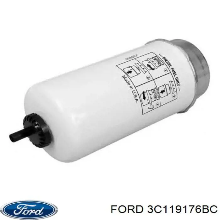 Купить 3C119176BC Ford Фильтр-отстойник топлива грубой очистки