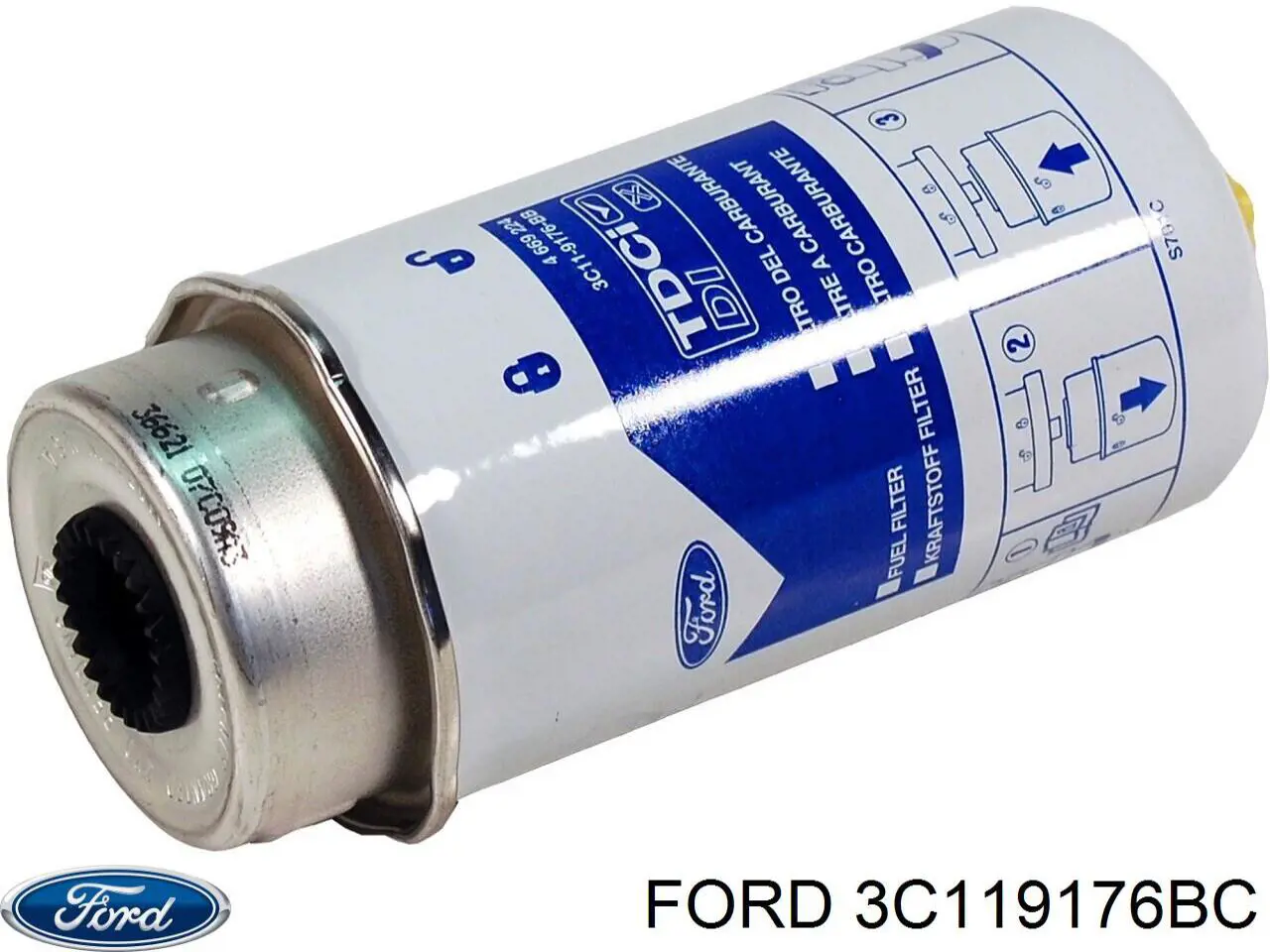 Фильтр тонкой очистки топлива Ford 3C119176BC цена, от 9.43 USD
