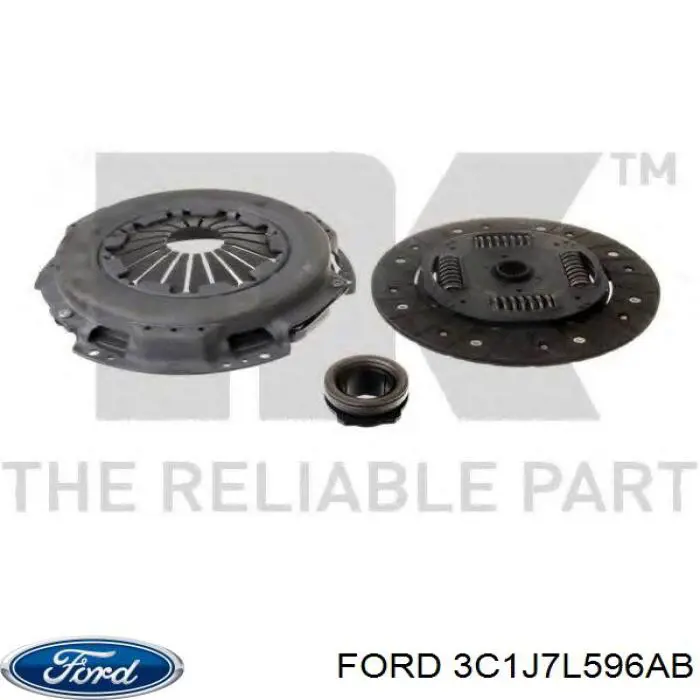 Комплект сцепления (3 части) Ford 3C1J7L596AB цена, от 174.50 USD