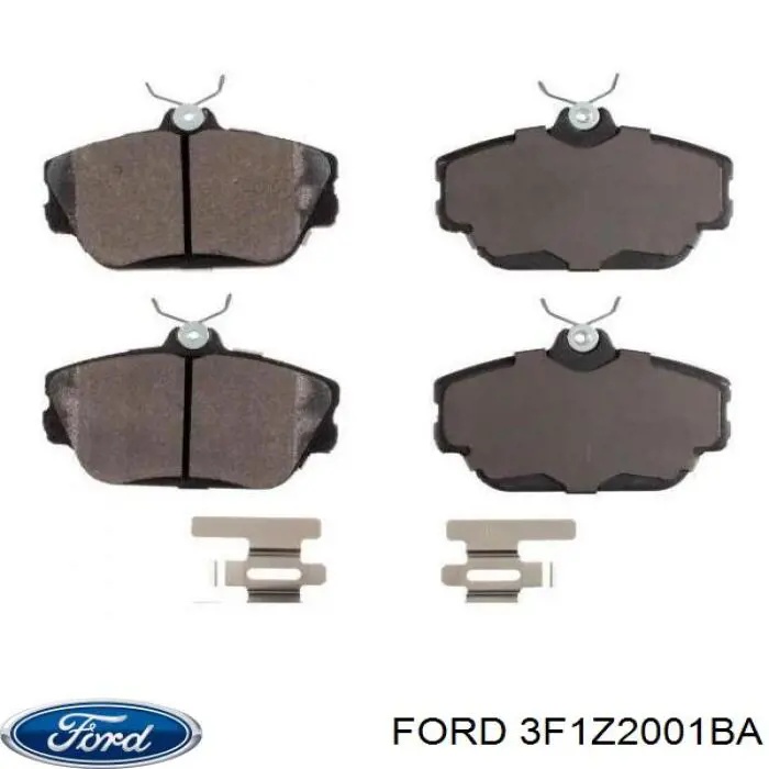 3F1Z2001BA Ford колодки тормозные передние дисковые