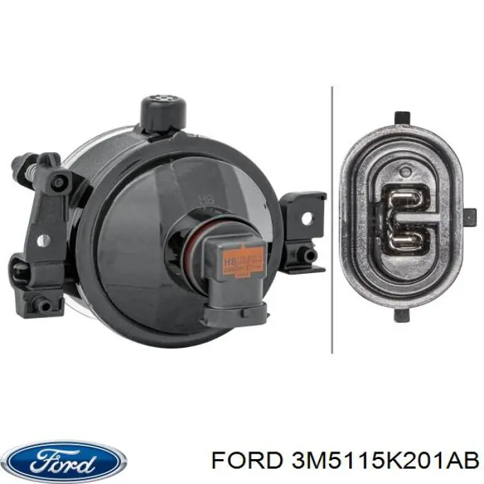 Купить 3M5115K201AB Ford Туманка правая