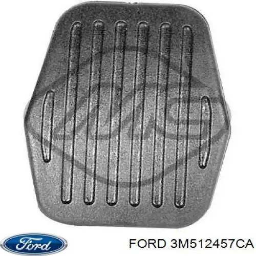 Placa sobreposta de pedal de embraiagem para Ford Focus (CB8)