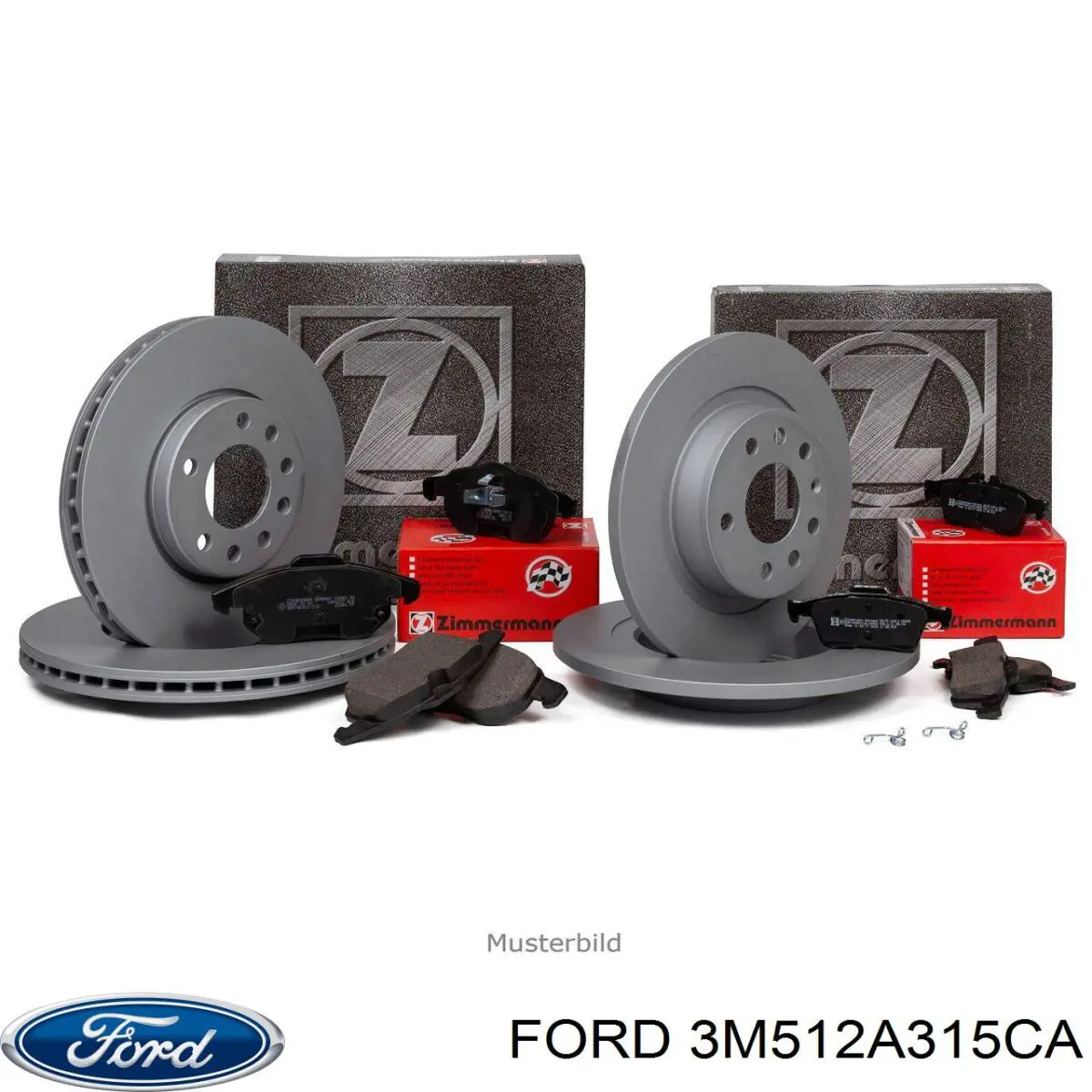 Задний дисковый тормоз Ford 3M512A315CA