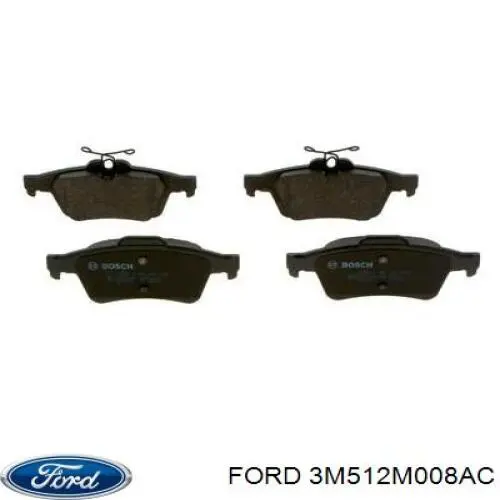 Задние тормозные колодки 3M512M008AC Ford