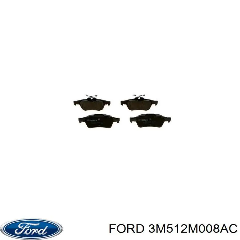 Задние тормозные колодки 3M512M008AC Ford