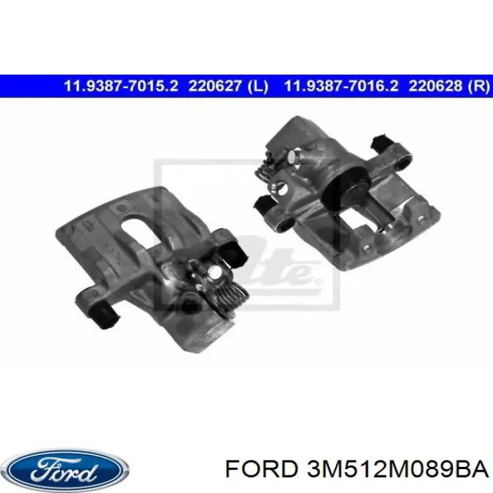 Купить 3M512M089BA Ford Суппорт задний левый
