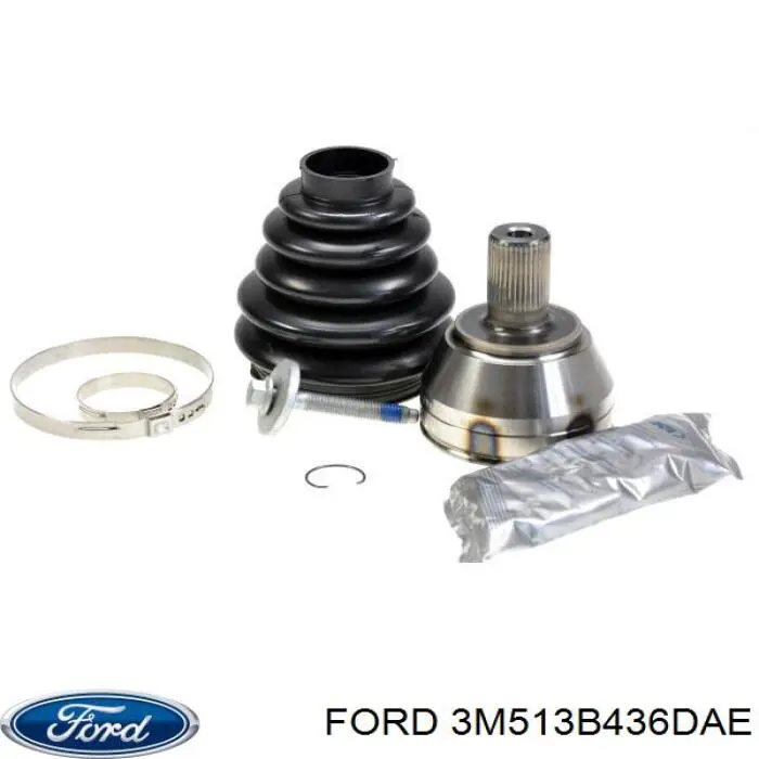 3M513B436DAE Ford semieixo (acionador dianteiro direito)