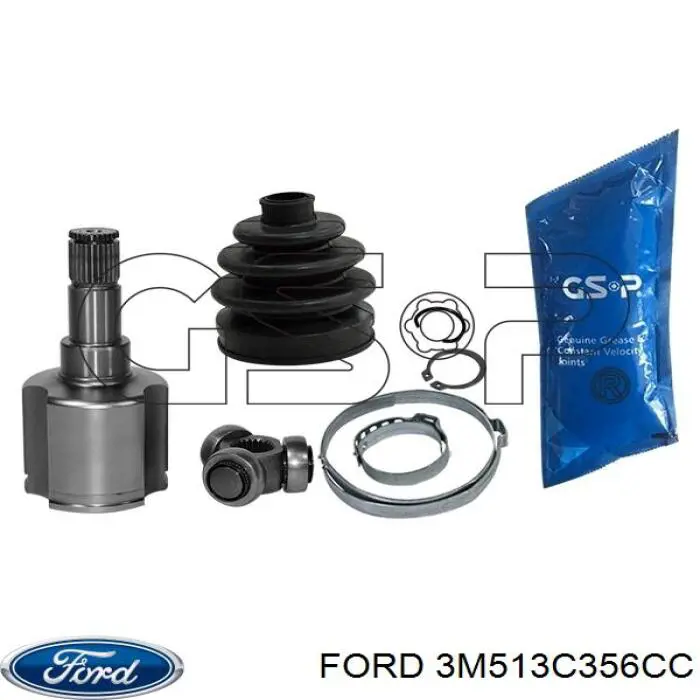 ШРУС внутренний передний левый 3M513C356CC Ford