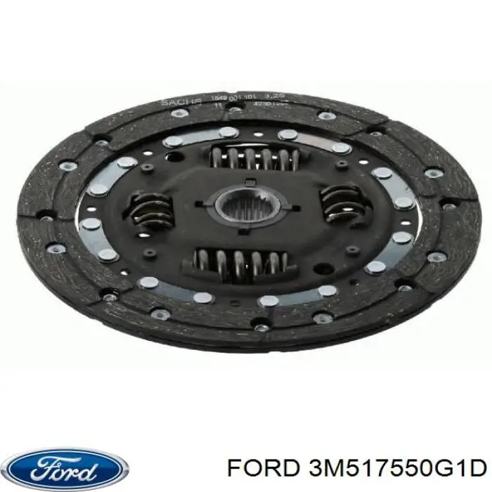 Диск сцепления 3M517550G1D Ford