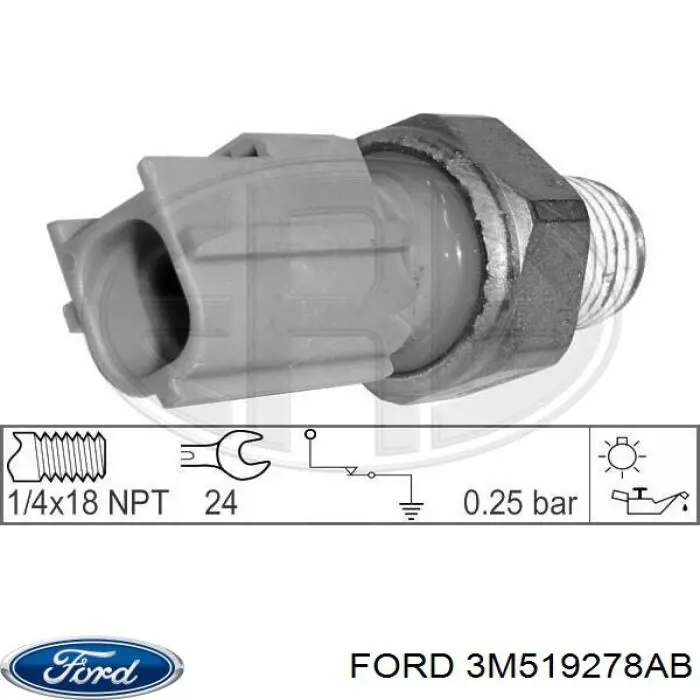 Купить 3M519278AB Ford Датчик давления масла