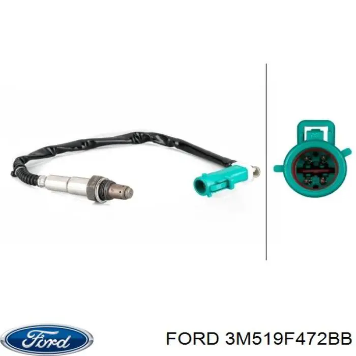 Лямбдазонд, датчик кислорода после катализатора Ford 3M519F472BB цена, от 34.21 USD