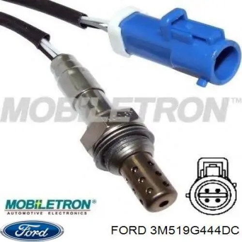 3M519G444DC Ford Лямбда-зонд, датчик кислорода до катализатора