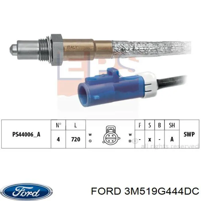 Купить 3M519G444DC Ford Датчик кислорода до катализатора