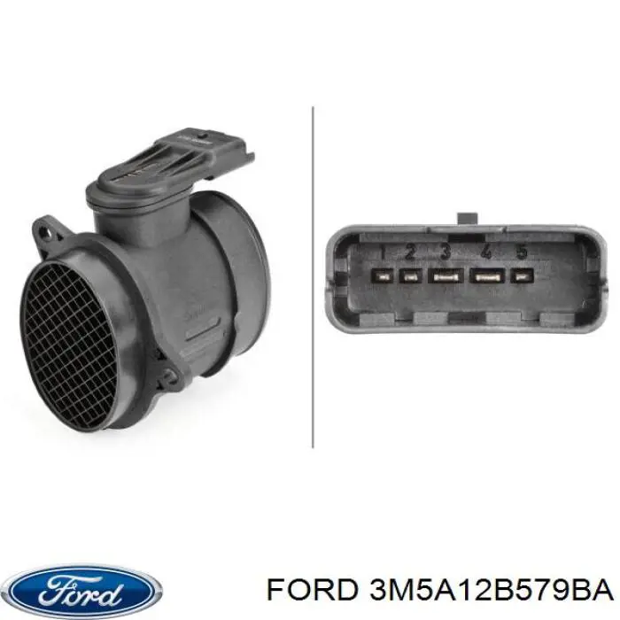 Купить 3M5A12B579BA Ford Воздухомер