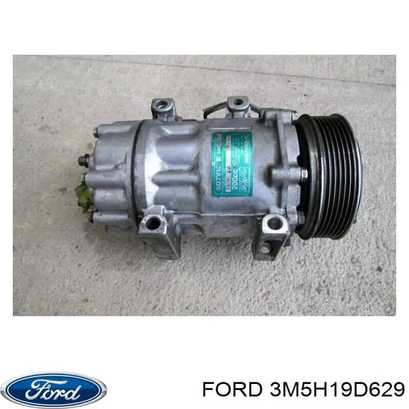 Компрессор кондиционера 3M5H19D629 Ford