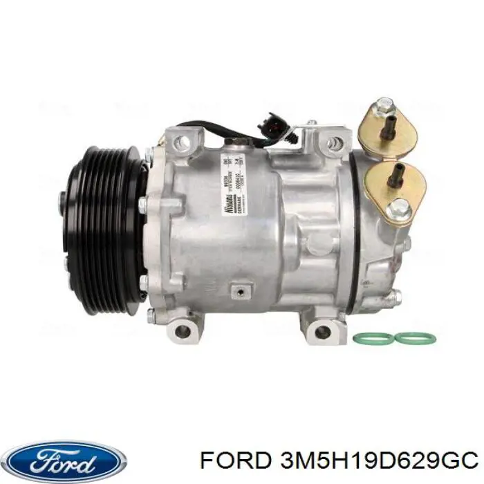 Компрессор кондиционера 3M5H19D629GC Ford