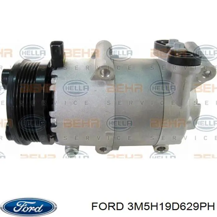 Компрессор кондиционера 3M5H19D629PH Ford