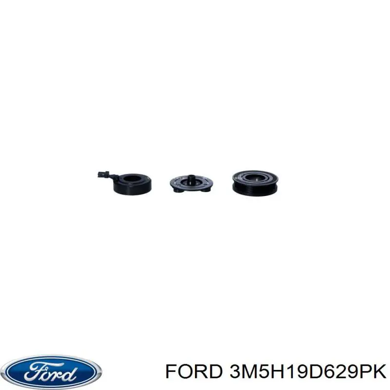 Компрессор кондиционера 3M5H19D629PK Ford