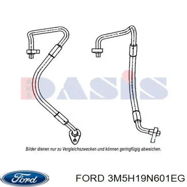 Шланг кондиционера, от компрессора к радиатору 3M5H19N601EG Ford