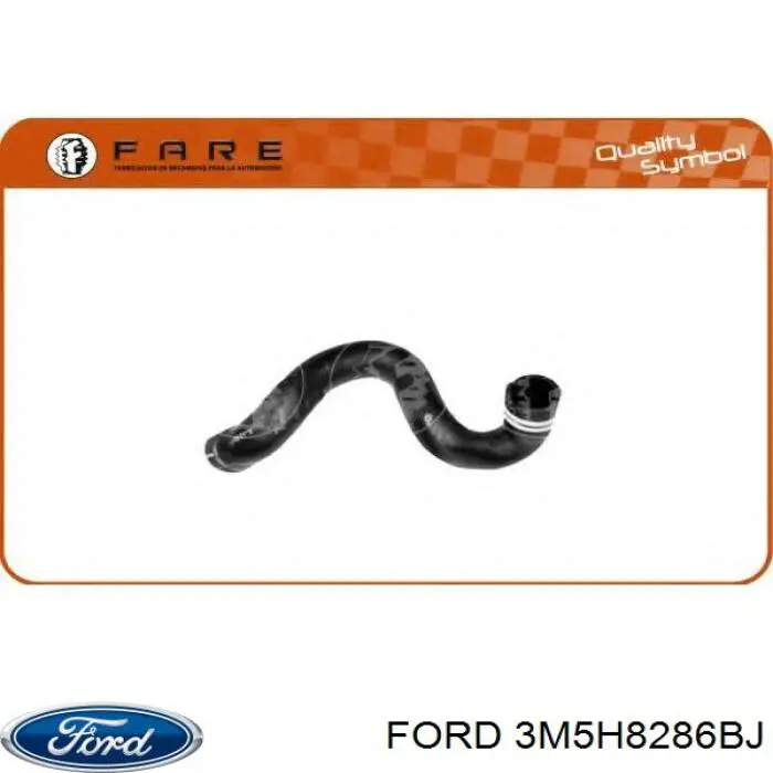 Купить 3M5H8286BJ Ford Шланг радиатора охлаждения нижний