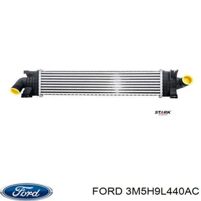 3M5H9L440AC Ford radiador de intercooler