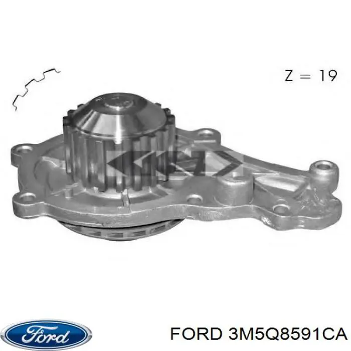 Помпа охлаждения Ford 3M5Q8591CA цена, от 30.20 USD