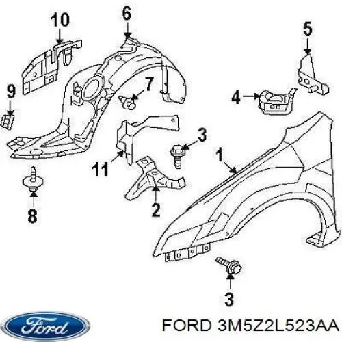  3M5Z2L523AA Ford