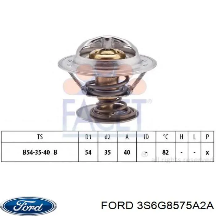 3S6G 8575-A2A Ford термостат