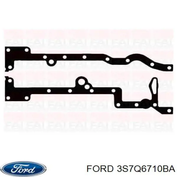 Прокладка поддона картера двигателя верхняя 3S7Q6710BA Ford