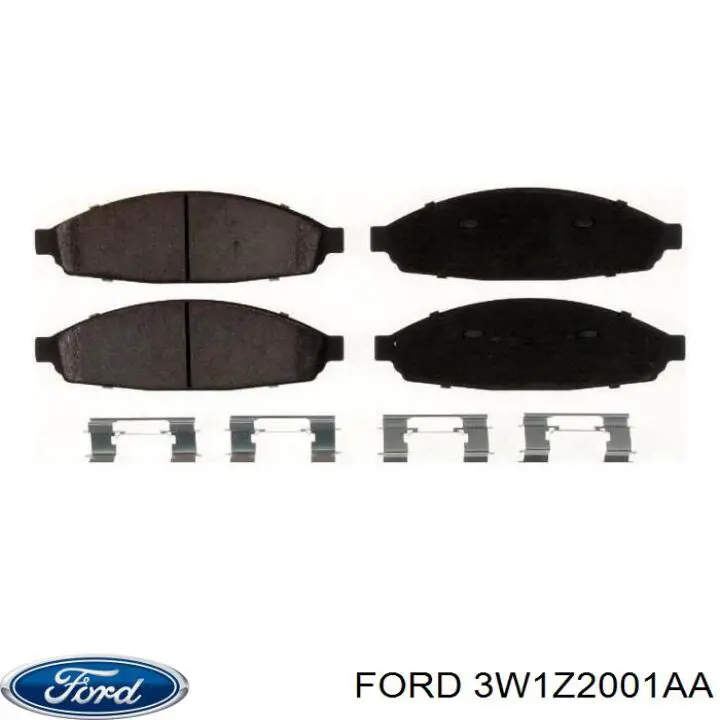 3W1Z2001AA Ford Колодки передние