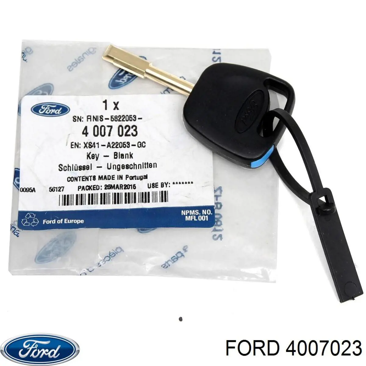 Ключ-заготовка 4007023 Ford